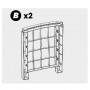ZZ-PART.B TAVOLINO X SALOTTO RESINA LIDO 4PZ ANTRACITE