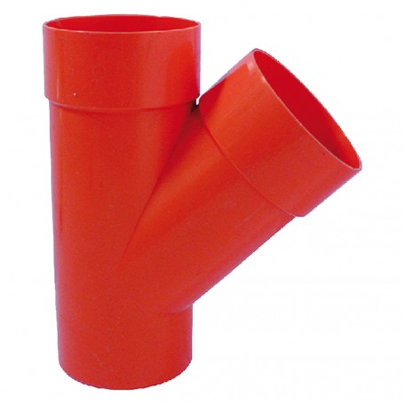 DERIVAZIONE 45 IN PVC 45"  diametro     50