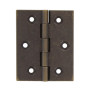 CERNIERA FRESATA PIANA OTTONE BRONZ 50X40 MM**