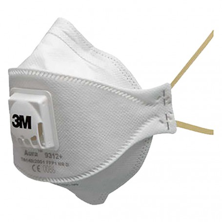 MASCHERA RESPIRATORIA SERIE 9300 AURA CON VALVOLA 9312+ FF P1