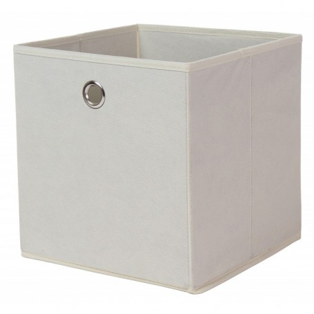PORTAOGGETTI "CUBO" CM.27X27X28H CREMA