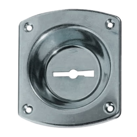 CR 32 MOSTRINA P\SERRATURA DM CROMATA C\INCAVO 12MM