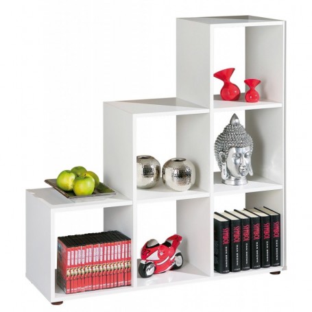 LIBRERIA "SCALA6" CM.105X33X109H BIANCA