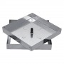 SIGILLO PORTAPAVIMENTO ZINCATO cm 23 x 23 - luce cm 19 x 19