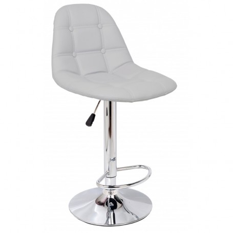 SGABELLO GIREVOLE "BUTTON" GRIGIO PERLA