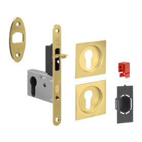KIT MANIGLIE QUADRO PORTA SCORR C\CHIAVE EASY G500T ORO KIT MANIGLIE QUADRO PORTA SCORR C\CHIAVE EASY G500T ORO