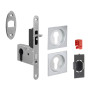 KIT MANIGLIE QUADRO PORTA SCORR C\CHIAVE EASY G500T BCO