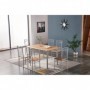 SET TAVOLO C 6 SEDIE(140X80) LEGNO CHIARO