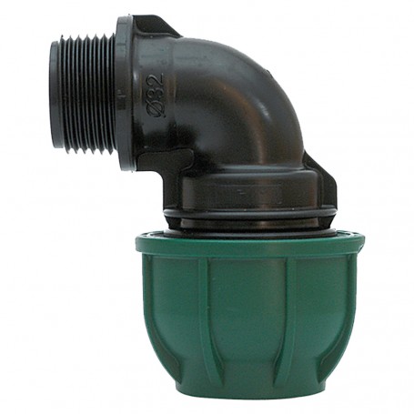 GOMITO A 90 CON DERIVAZIONE MASCHIO  diametro  20 x 1/2" - PN 12
