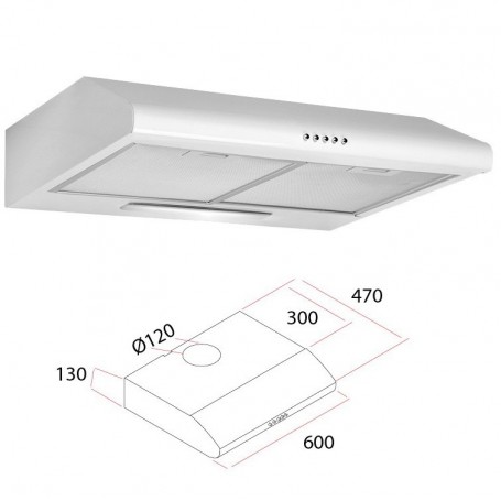 CAPPA ELETTRICA X CUCINA CM.60