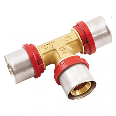 RACCORDO A PRESSARE A  T   1657CT  26 x 26 x 26
