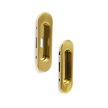 MANIGLIA OVALE PORTA SCORR C\FORO E SENZA ORO