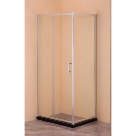 BOX DOCCIA CRISTALLO FISSO PIU  SCORREVOLE  DIAMAN cm 70 x 100 - H 185