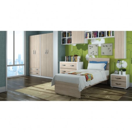 LINEA MODERN LETTO MATRIMON. 171X200X98H OLMO