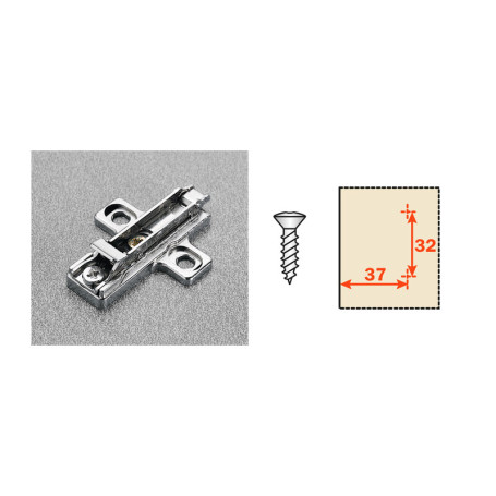 SALICE BASETTA REG P\CERNIERE BAR3R09  H 0