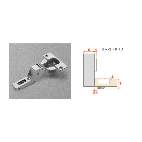 SALICE CERNIERA AUTOMATICA CNA7P99 COLLO 22 94 GRADI