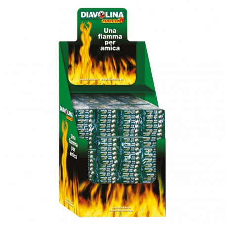 ESPOSITORE DIAVOLINA ACCENDIFUOCO 40 CUBI 240 cf. (terra) cm.39 x 59 x h.95