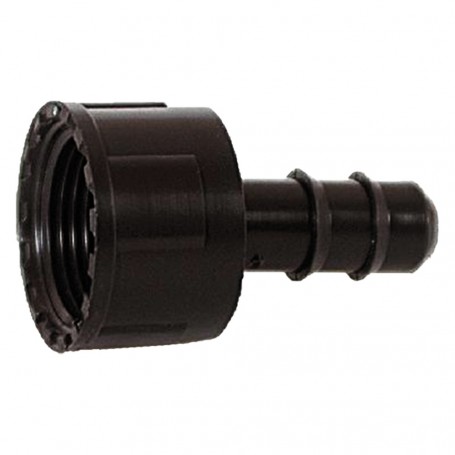 RACCORDO PORTAGOMMA CON GHIERA FEMMINA  diametro  16 x  3/4"