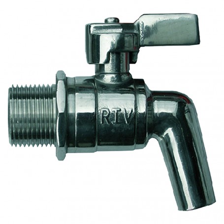 RUBINETTO A SFERA INOX CON LEVA 1/2"