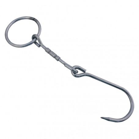 GANCIO SNODATO CON ANELLO mm 220 x 6