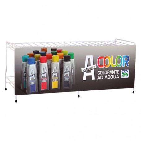 ESPOSITORE DA BANCO  ACOLOR  cm 66 x 28 x h 28