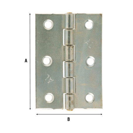 CERNIERA PERNO FISSO 838 ACC ZIN PES 37X1