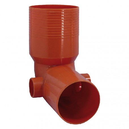 CURVA WC IN PVC  diametro  100/2 x 40