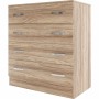 KIT CASSETTIERA 4C CM.90X80X45 ROVERE BARLY K021