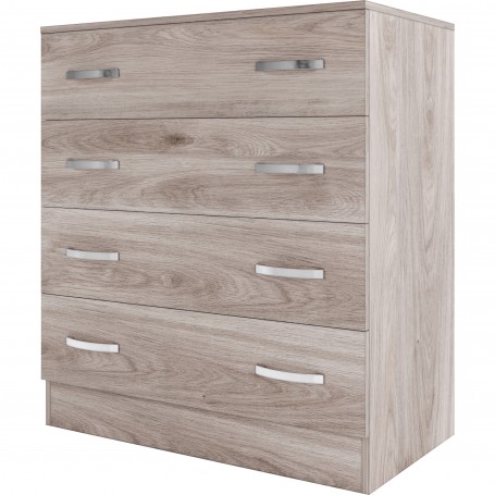 KIT CASSETTIERA 4C CM.90X80X45 ROVERE GRIGIO K357