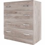 KIT CASSETTIERA 4C CM.90X80X45 ROVERE GRIGIO K357