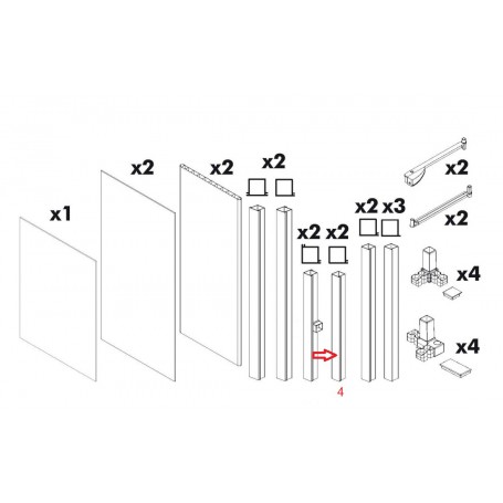 ZZ-MONTANTE NR.4 X KIT COPRILAVATRICE RESINA