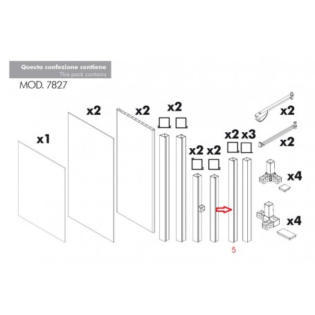 ZZ-MONTANTE NR.5 X KIT COPRILAVATRICE RESINA