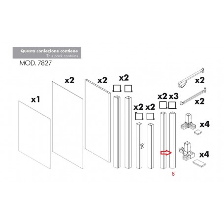 ZZ-MONTANTE NR.6 X KIT COPRILAVATRICE RESINA