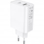 CARICATORE RAPIDO 65W C\DOPPIO INGRESSO USB+TYPE C