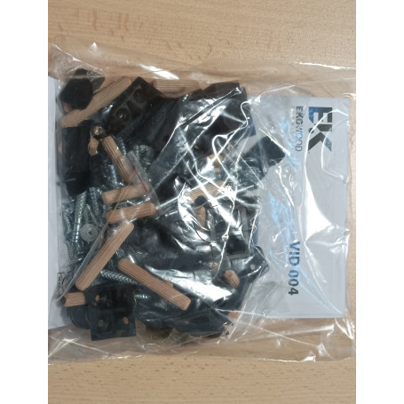 ZZ-KIT MONTAGGIO X TAVOLO MOD.VID04 ROVERE K006 CM.140X80X75