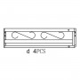 ZZ-TRAVE d X GAZEBO IN ACCIAIO MT.3X4 ARMONIA YF-3246