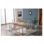 ZZ-TAVOLO COMPLETO X SET TAVOLO C\6 SEDIE(140X80) LEGNO CHIARO