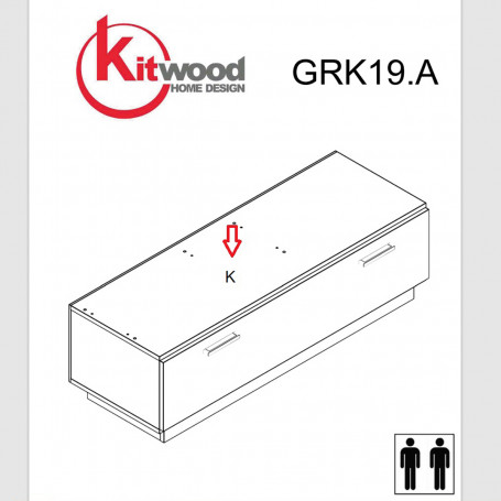 ZZ-TOP K ANTR..GRK19.A X KIT PARETE LIVING NAT.WOOD\ANTRAC.
