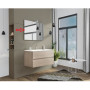 ZZ-SPECCHIO X MOBILE BAGNO NEW SPLASH CM.105 ROVERE FUMO