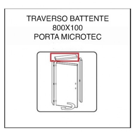 ZZ-TRAVERSO BATTENTE X PORTA MOD MICROTEC FRASSINO\BIANCO CM.210X80