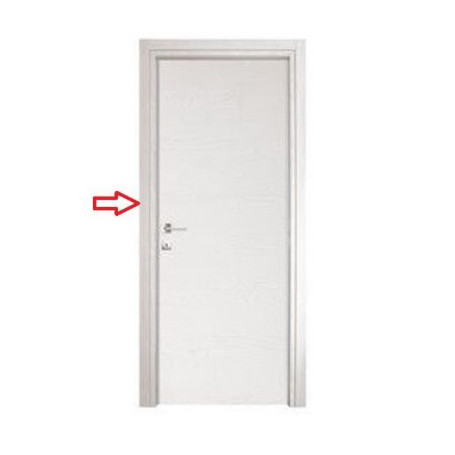 ZZ-STIPITI LATERALI +CORNICI X PORTA MOD MICROTEC SCORR. FRASSINO BIAN.210X70