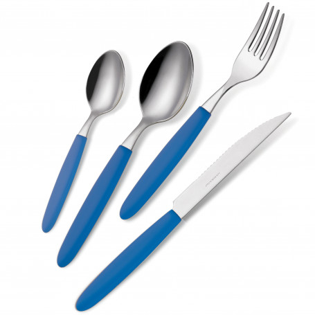 POSATE LIGHT BARATTOLO PZ.24 BLU 285 18\0