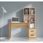KIT SCRIVANIA 2C+LIBRERIA ROVERE BAR. CM.117X50X143