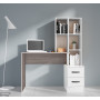 KIT SCRIVANIA 2C+LIBRERIA ROVERE GR.\BIANCO CM.117X50X143