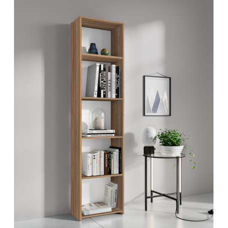 KIT LIBRERIA 4 RIPIANI ROVERE BAR. CM.L45XH183XD25