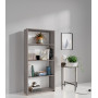 KIT LIBRERIA 3 RIPIANI ROVERE GRI. CM.L65XH138XD25