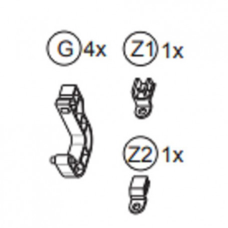 ZZ-ACCESSORI MONTAGGIO X CASSAPANCA  RATTAN  CM. 80X44X51H 180LT. ANTRACITE