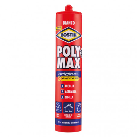 ADESIVO SIGILLANTE UNIVERSALE  POLY MAX  ORIGINAL  gr. 165 - bianco