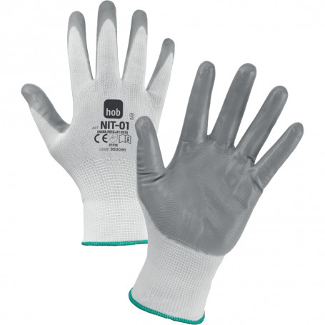 GUANTI HOB POLIESTERE\NITRILE NBR 13ECO TG. 10