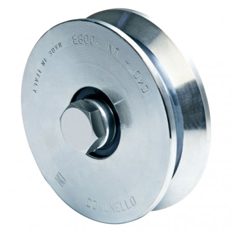 RUOTA PER CANCELLI GOLA A  Y  ART. 307Y  diametro  157 - portata 575 kg